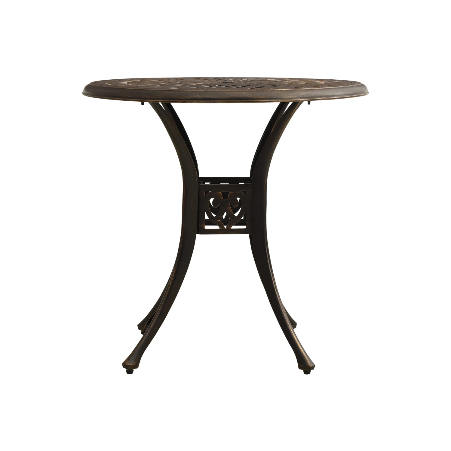 vidaXL 3 Piece Bistro Set Cast Aluminium Bronze