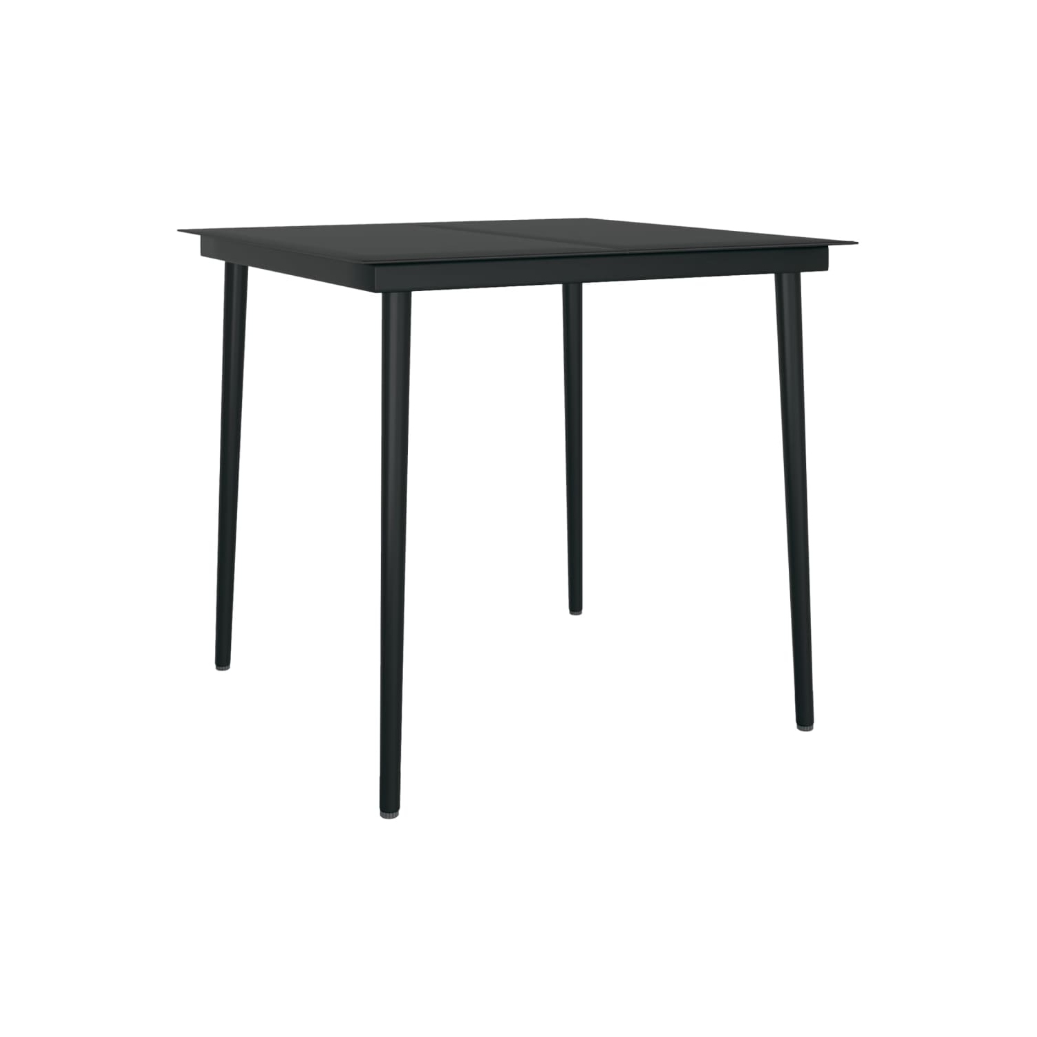 vidaXL 5 Piece Garden Dining Set Black