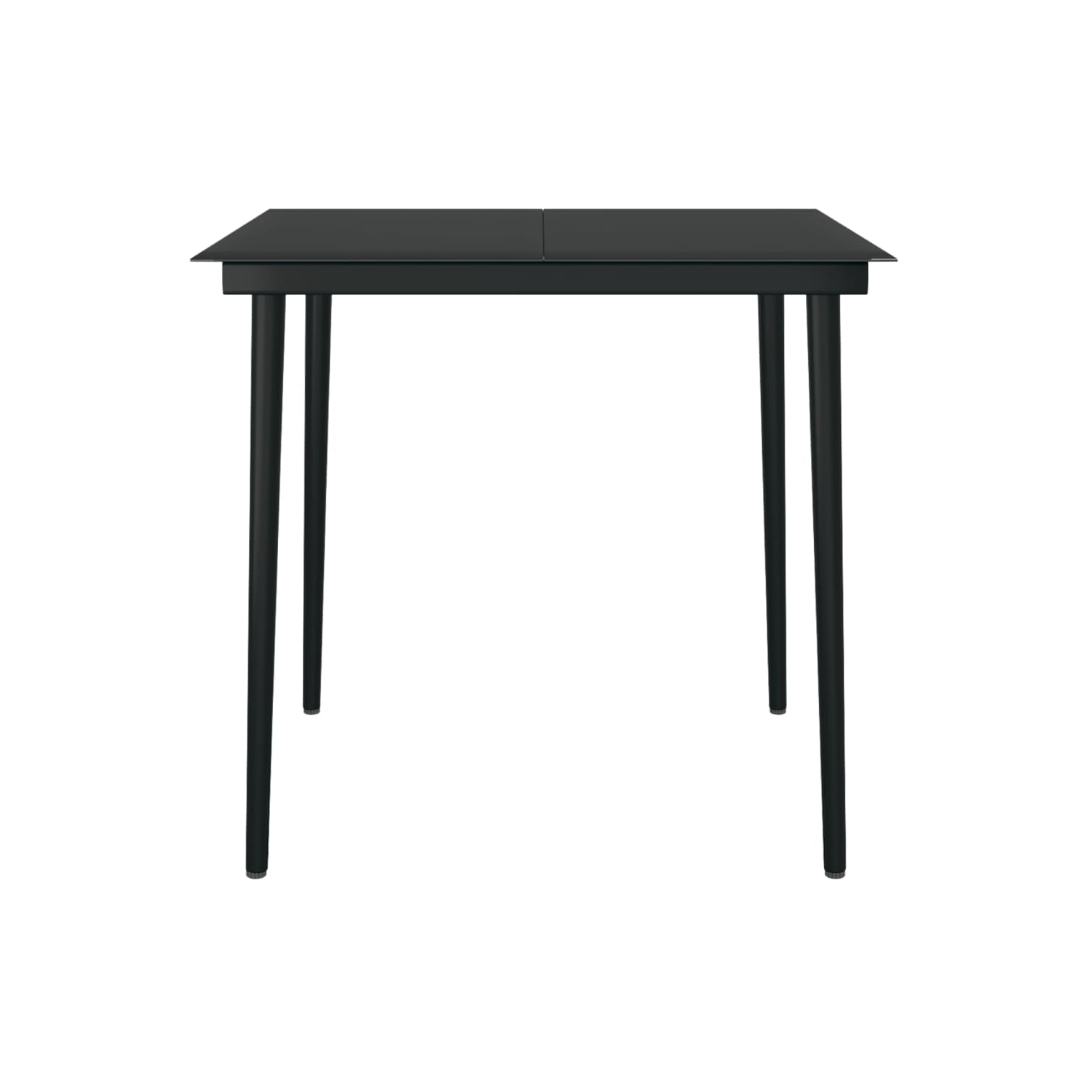 vidaXL 5 Piece Garden Dining Set Black