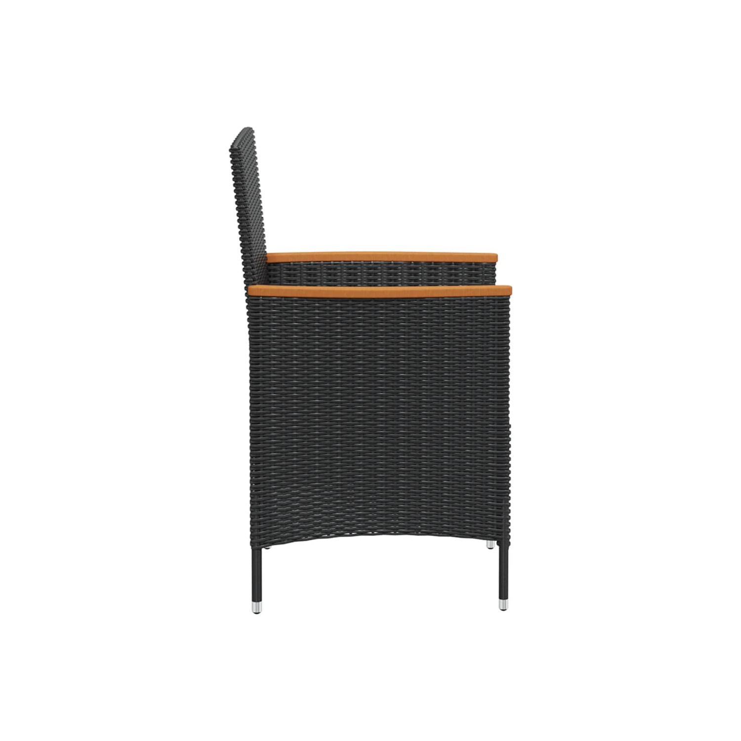 Ensemble de patio de 7 pièces avec coussins en rotin synthétique vidaXL