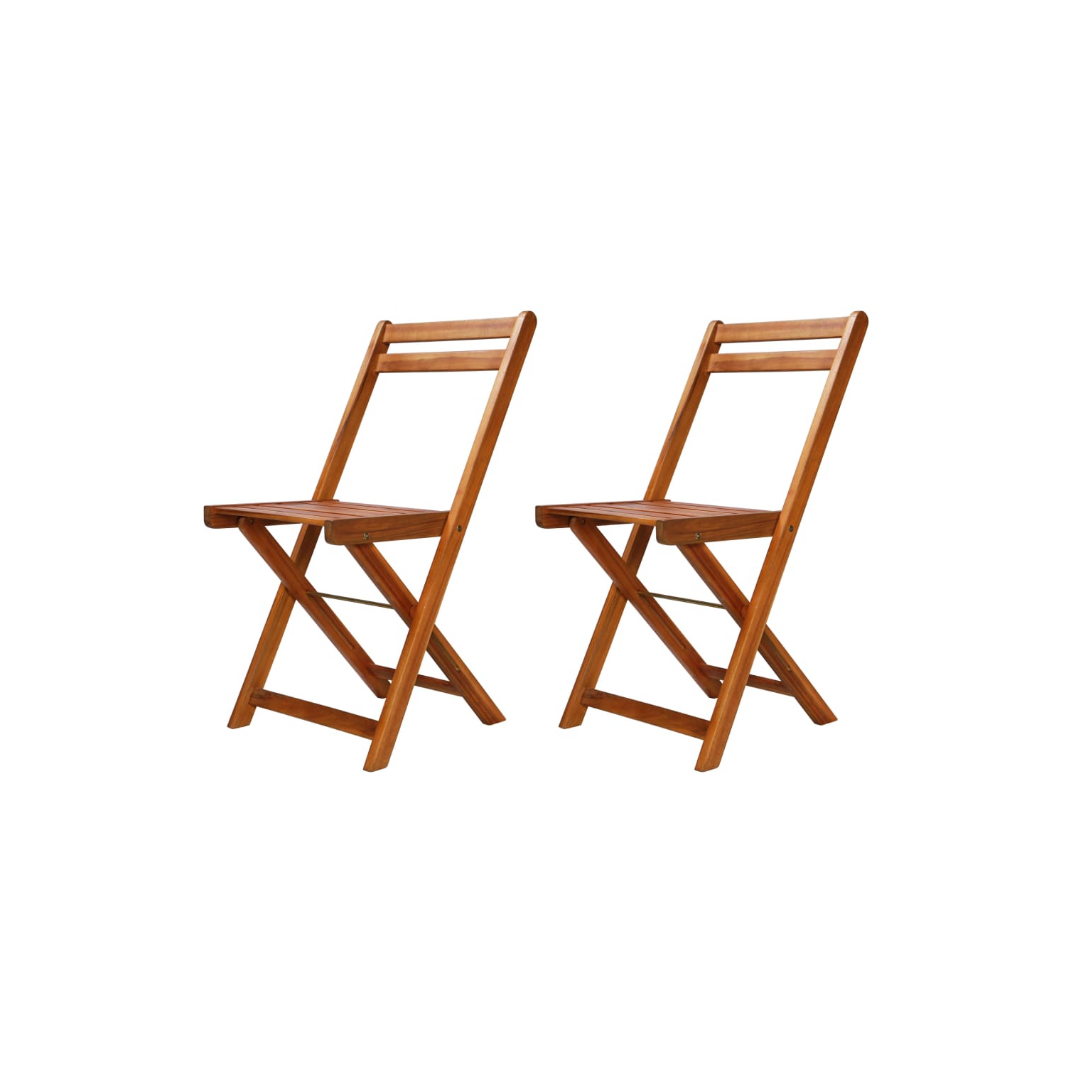 vidaXL 3 Piece Folding Bistro Set Solid Acacia Wood