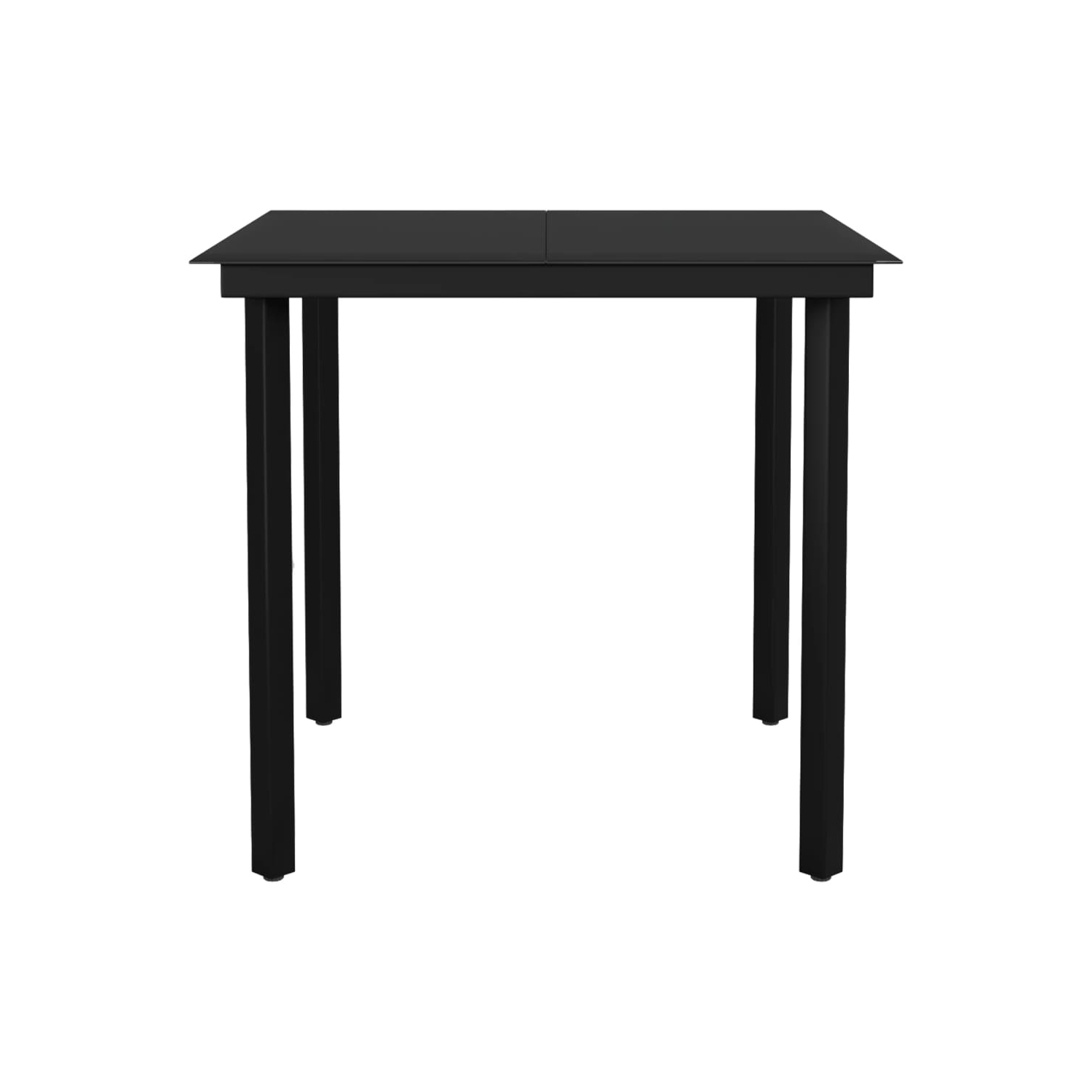 vidaXL 5 Piece Garden Dining Set Black