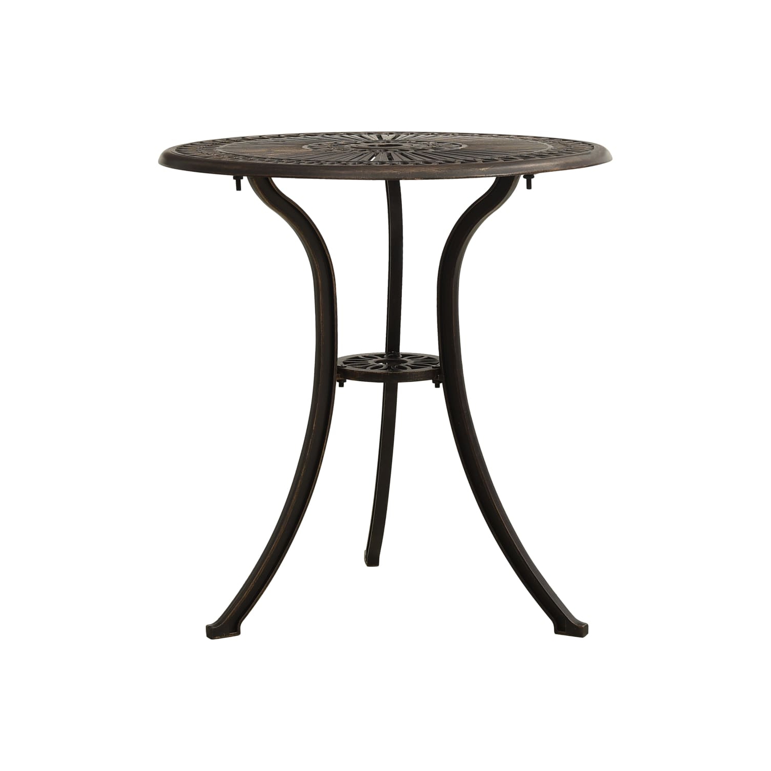 Ensemble bistro de 3 pièces en aluminium bronze