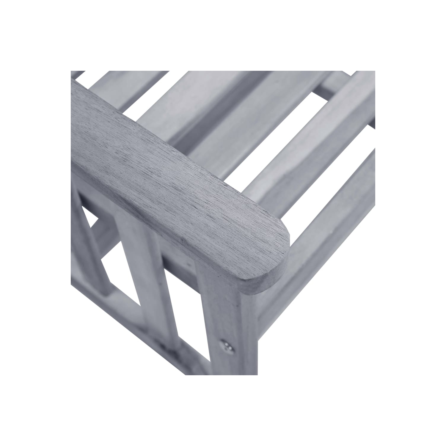 Chaises de jardin vidaXL avec table à thé et coussins bois d'acacia massif