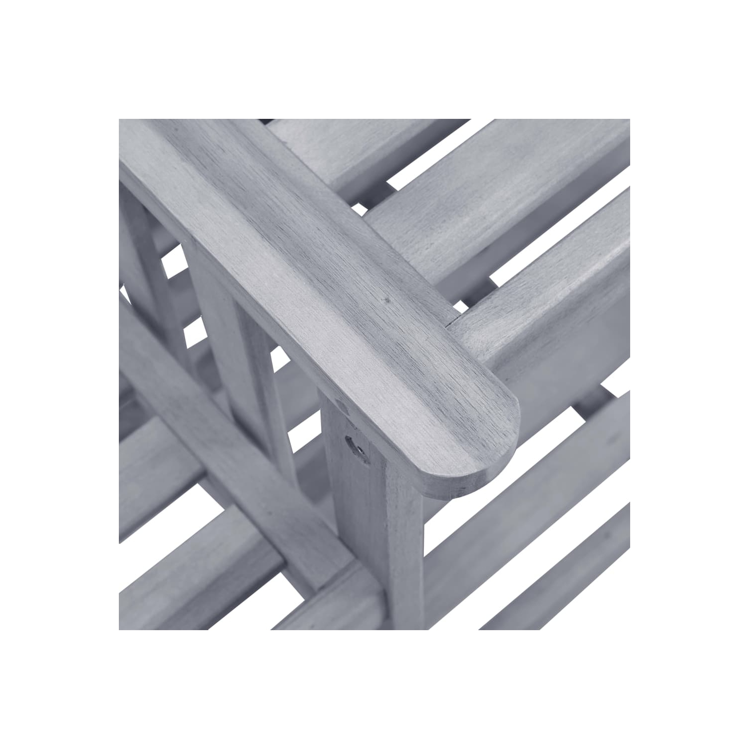 Chaises de jardin vidaXL avec table à thé et coussins bois d'acacia massif