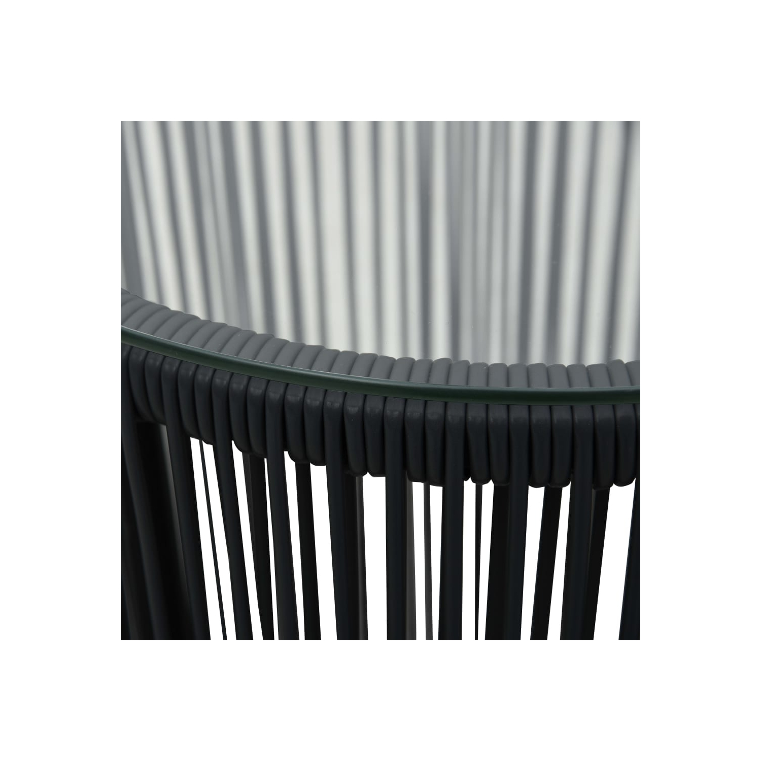 vidaXL 3 Piece Bistro Set with Cushions PE Rattan Black