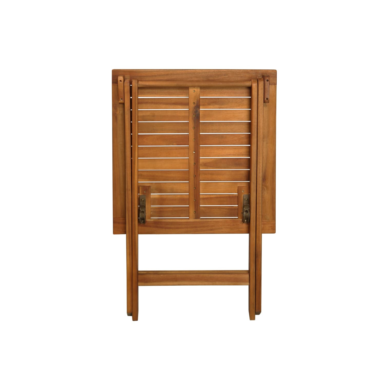 vidaXL 3 Piece Folding Bistro Set with Cushions Solid Acacia Wood