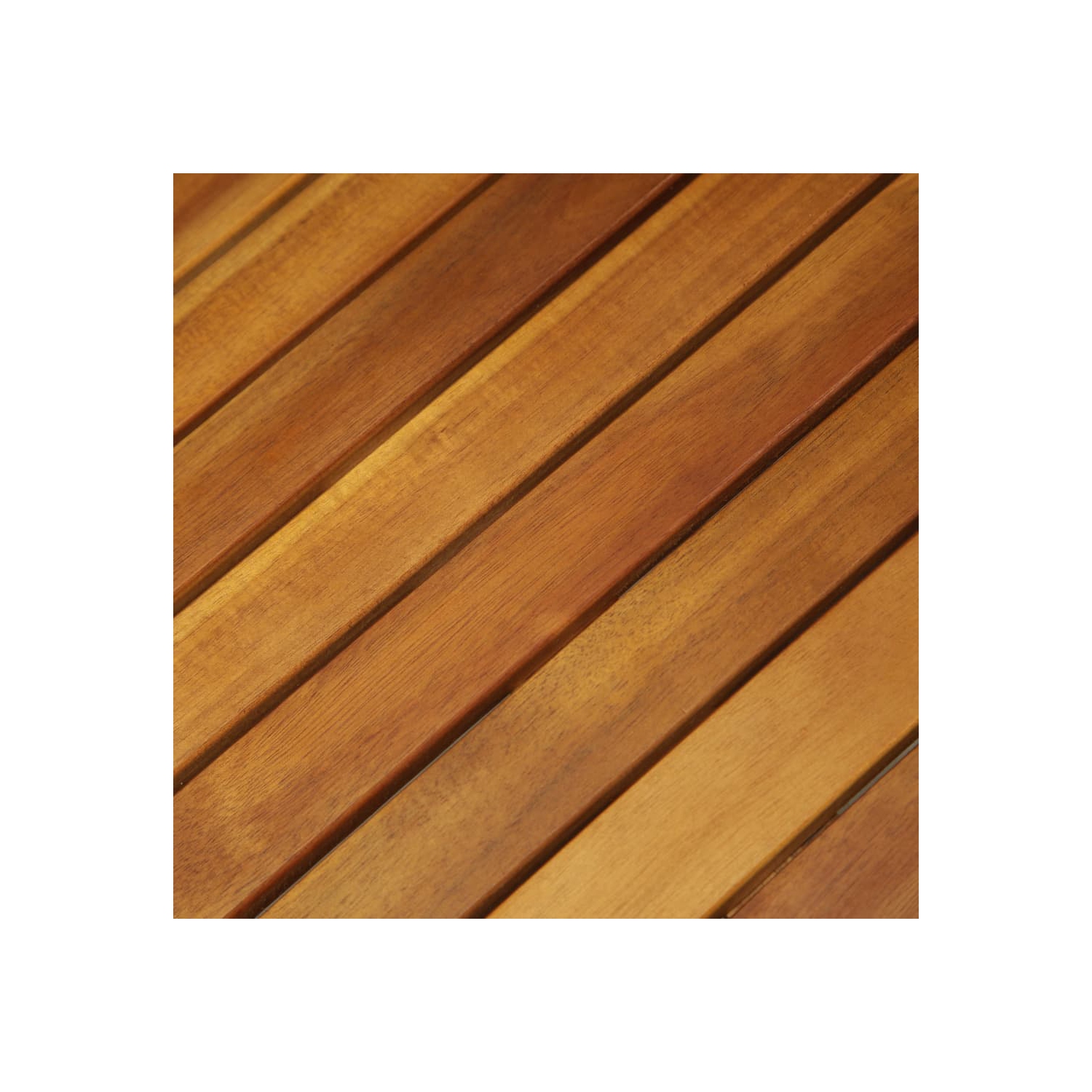 vidaXL 3 Piece Folding Bistro Set with Cushions Solid Acacia Wood