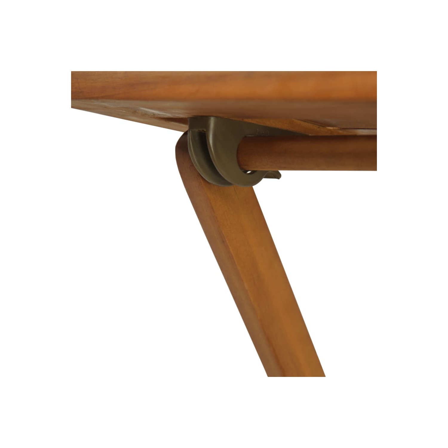 vidaXL 3 Piece Folding Bistro Set with Cushions Solid Acacia Wood