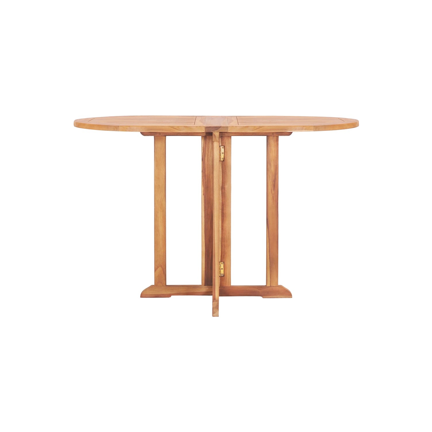 vidaXL 5 Piece Folding Outdoor Dining Set Solid Teak Wood