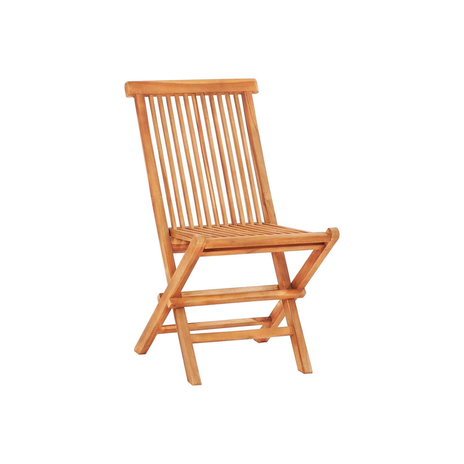 vidaXL 5 Piece Folding Outdoor Dining Set Solid Teak Wood