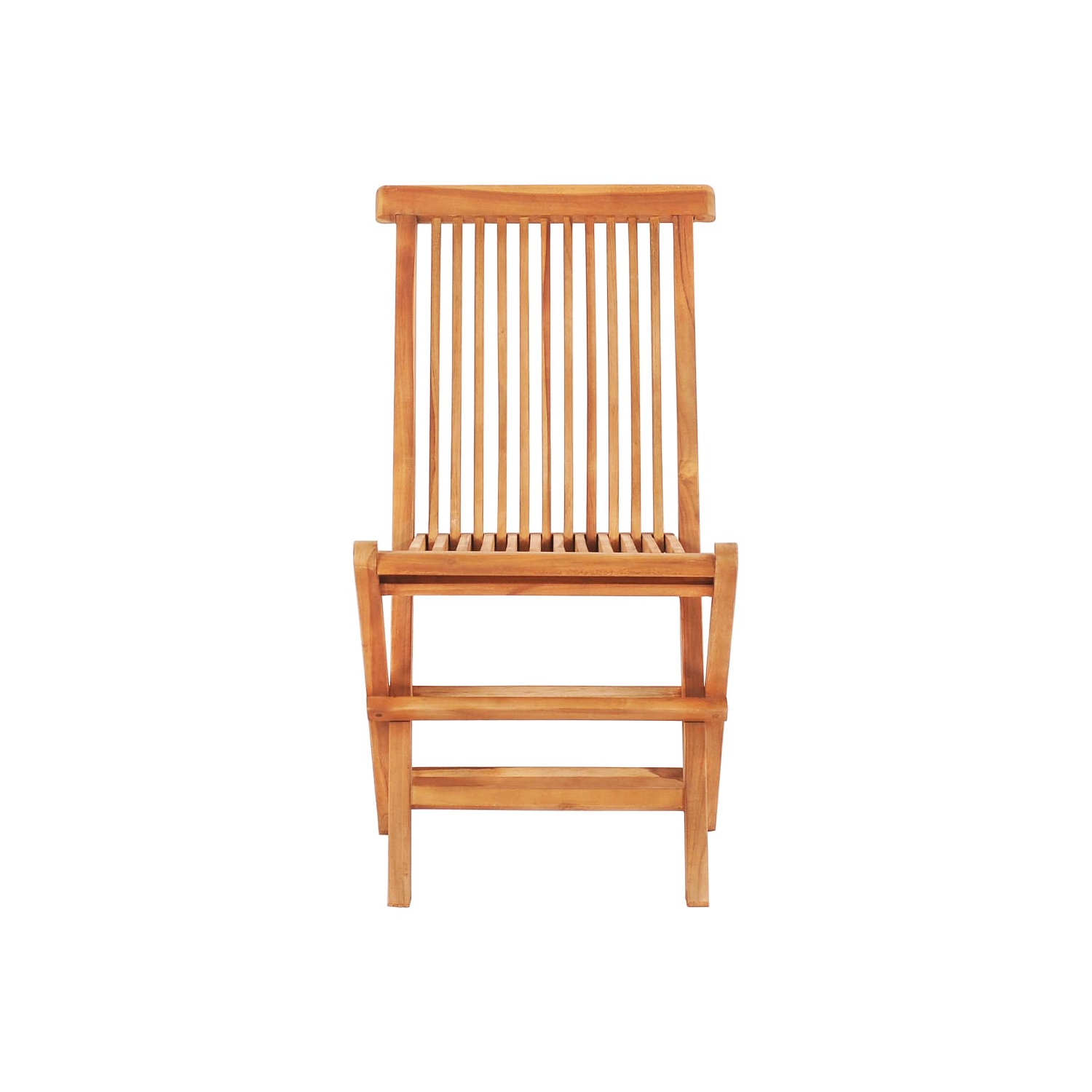 vidaXL 5 Piece Folding Outdoor Dining Set Solid Teak Wood