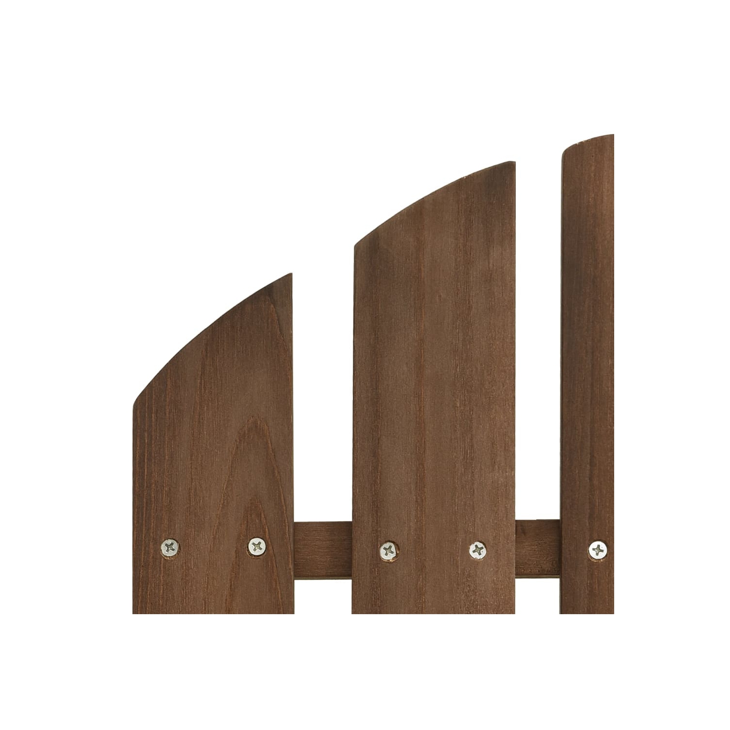 vidaXL Garden Adirondack Chair with Ottoman&Table Solid Fir Wood Brown