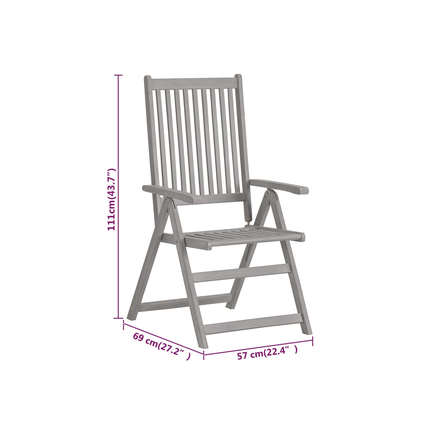 vidaXL 7 Piece Garden Dining Set Solid Wood Acacia