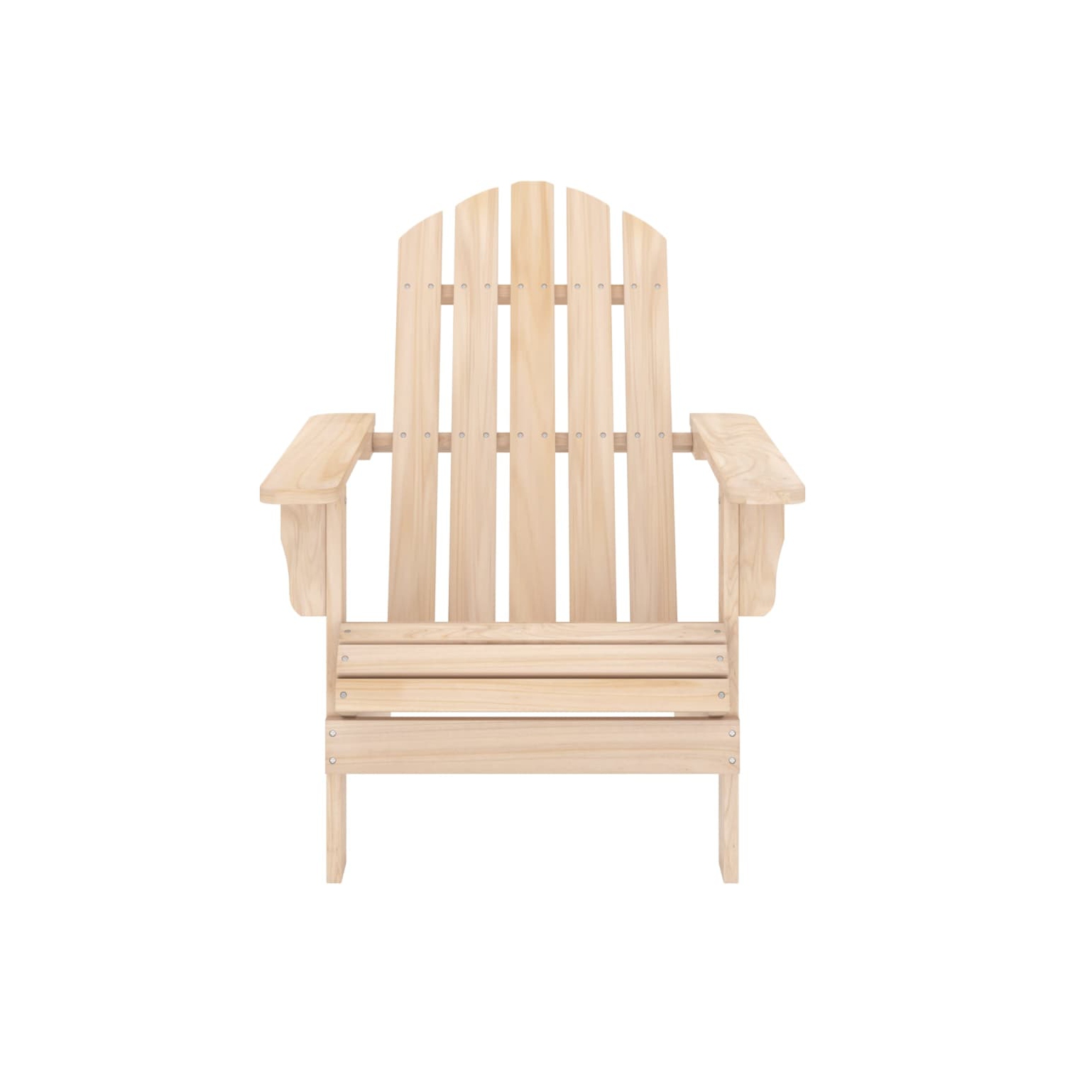 Fauteuil Adirondack de jardin avec pouf et table en bois de sapin massif de vidaXL