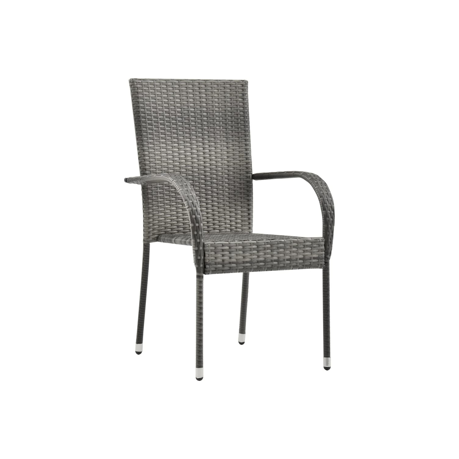 vidaXL 7 Piece Garden Dining Set Grey