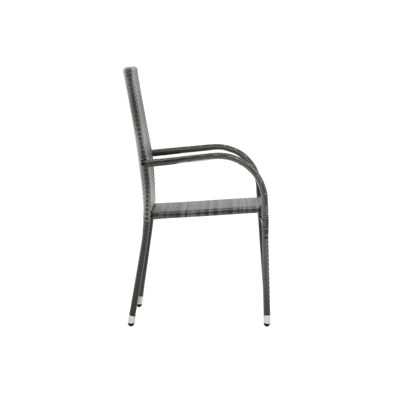 vidaXL 7 Piece Garden Dining Set Grey