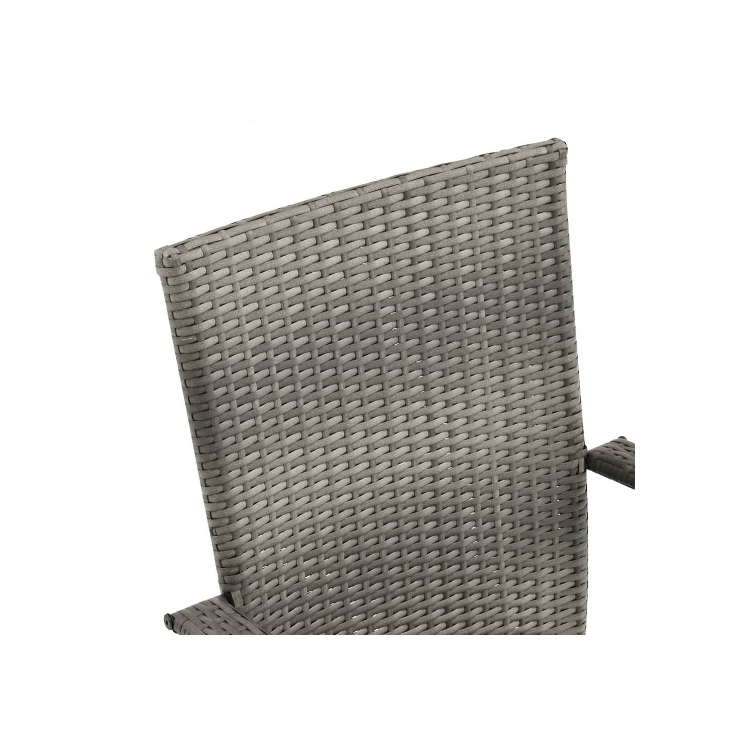 vidaXL 7 Piece Garden Dining Set Grey