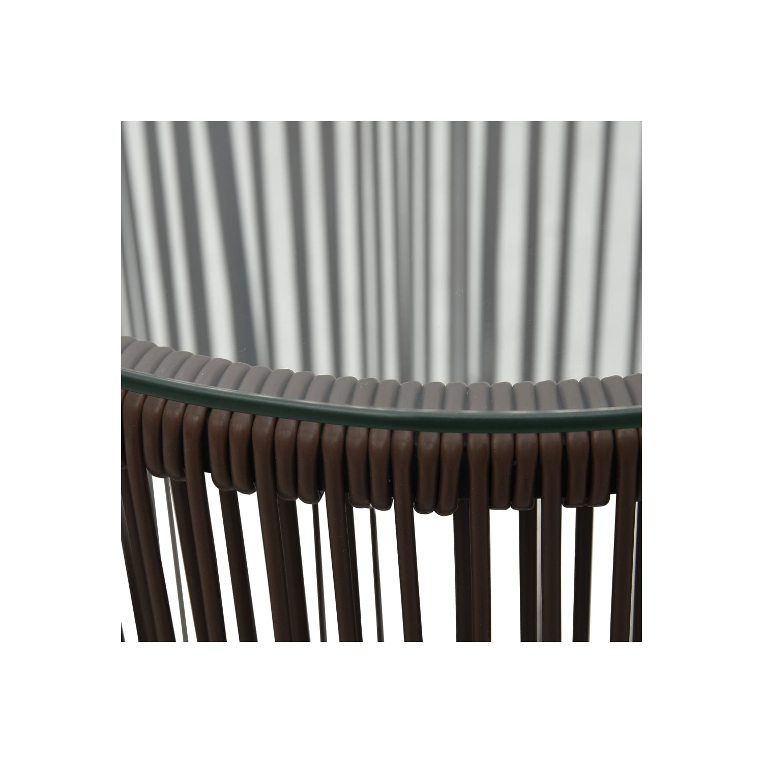 vidaXL 3 Piece Bistro Set with Cushions PE Rattan Brown