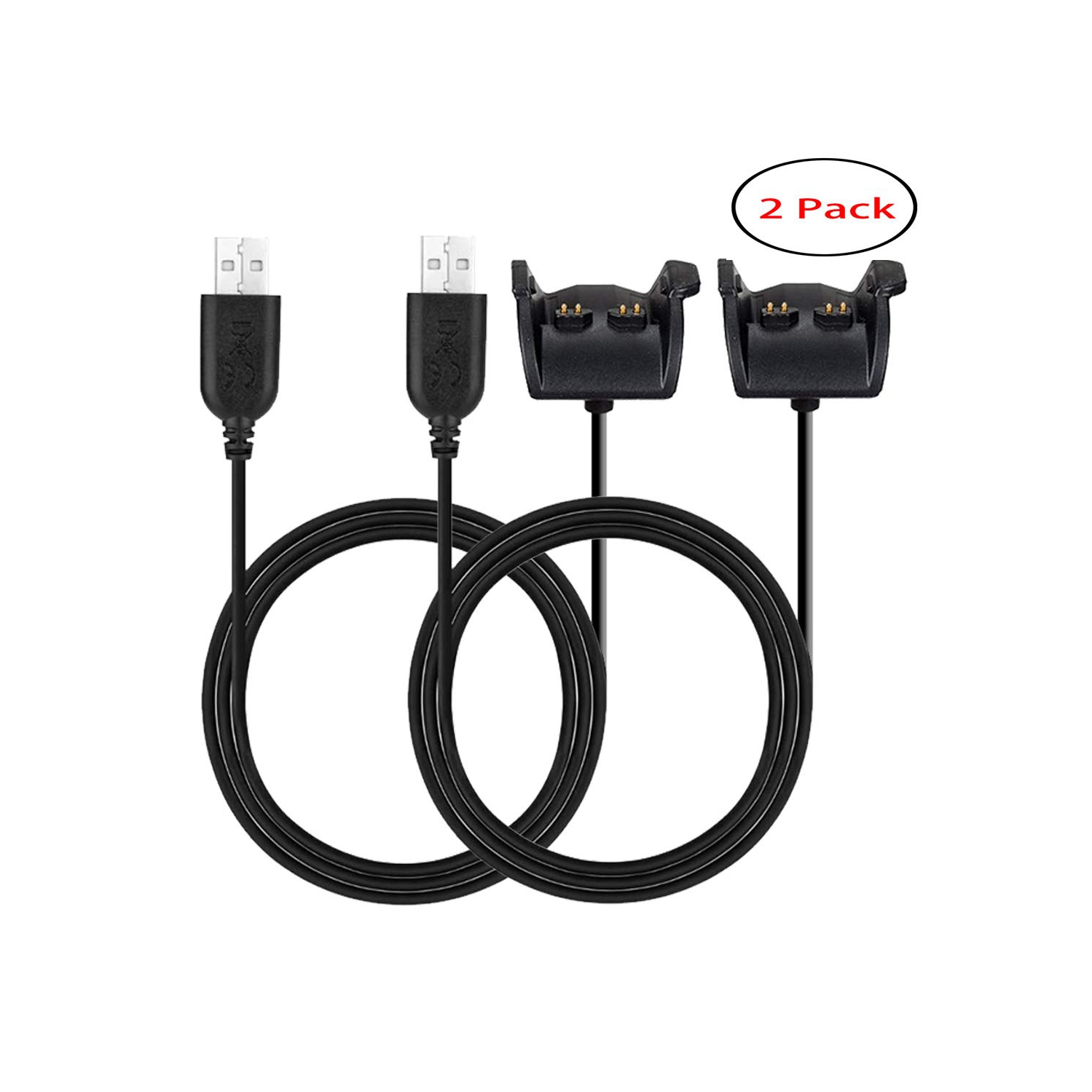 Charging Cable for Garmin Vivosmart HR Charger,2-Pack 1.2M/3.93ft Length Replacement Charging Cable Cord for Garmin
