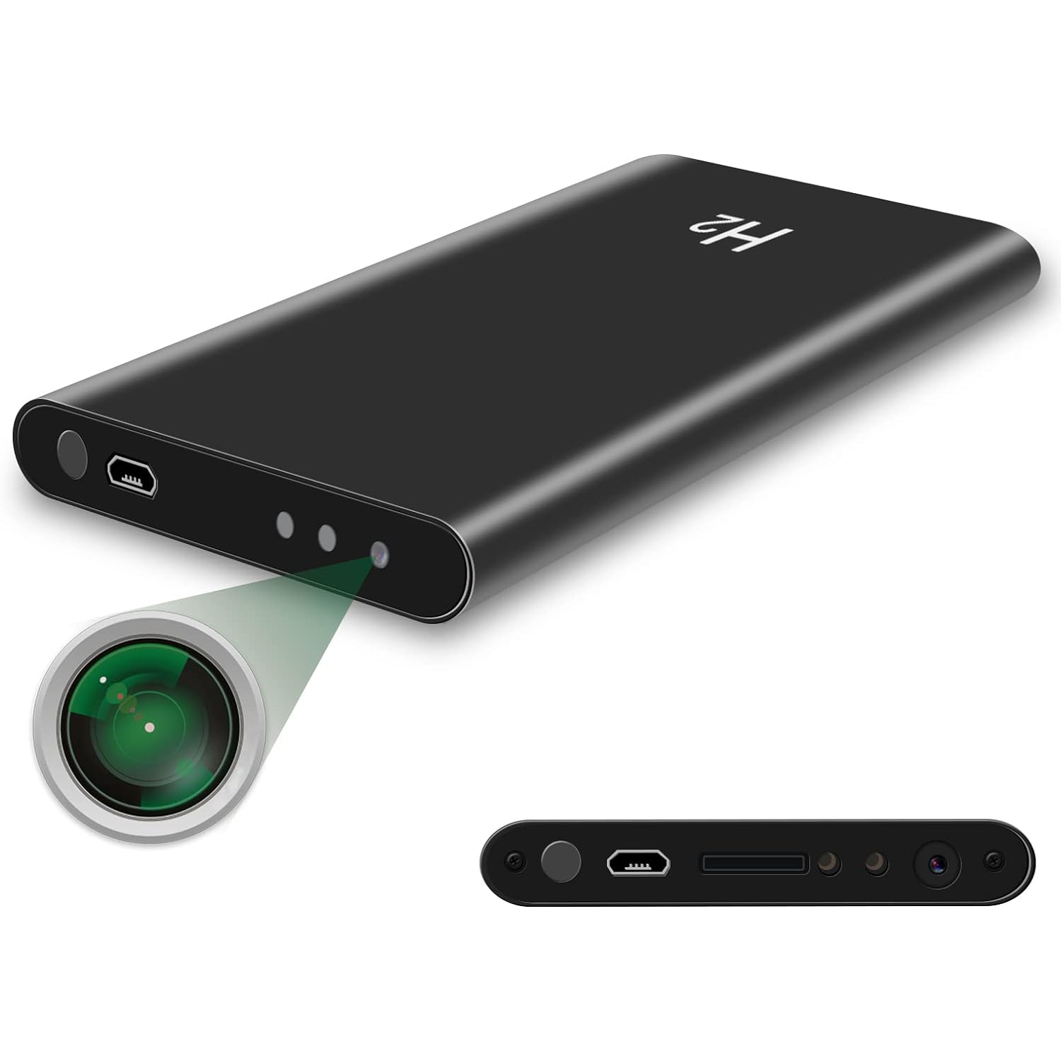 Hidden Camera Power Bank, Mini Portable Full HD 1080P Spy Camera 5,000mAh Long Standby Nanny Cam with Night Vision,