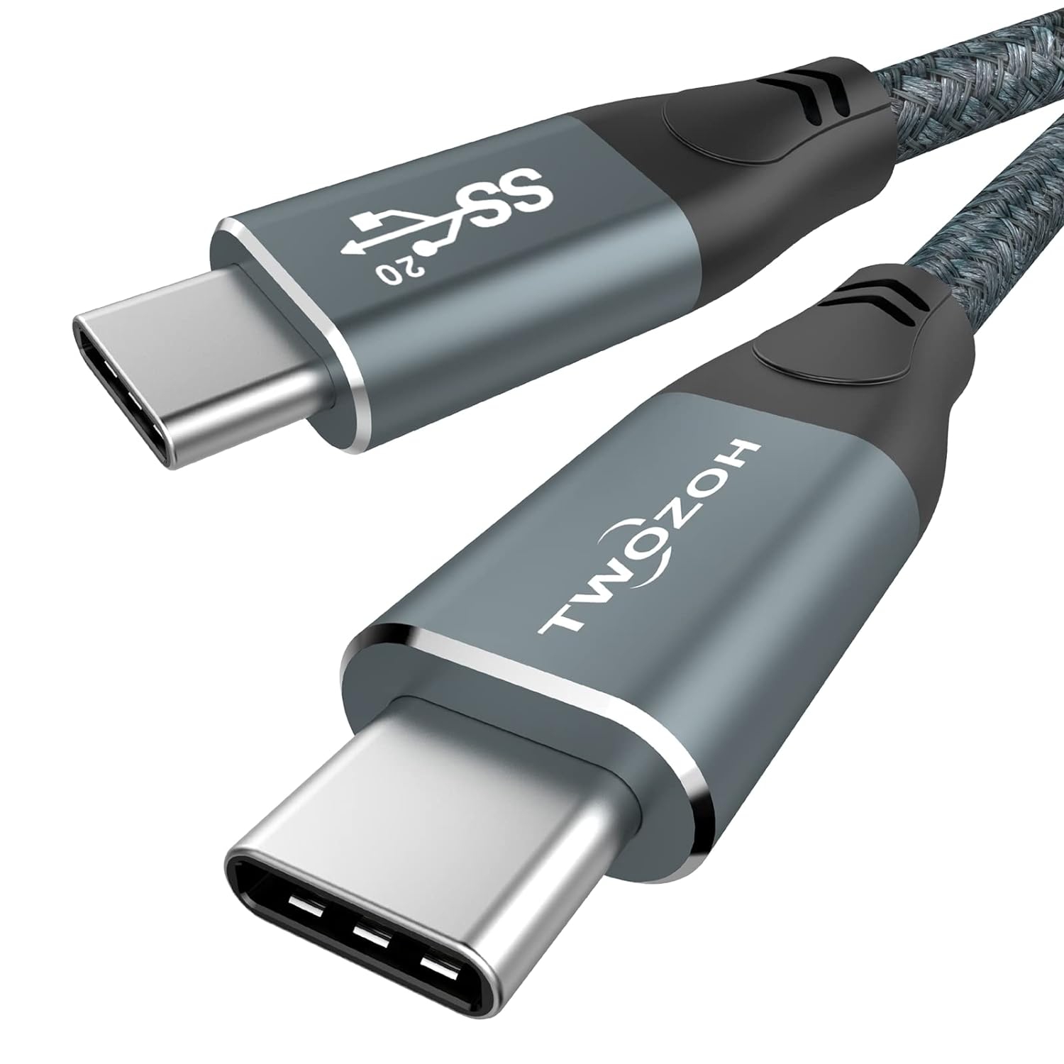 4K USB C Cable 100W 3M/10FT(All-in-One), Nylon Braided USB 3.2 Gen 2 X 2 Data 20Gbp Transfer Type C PD Fast