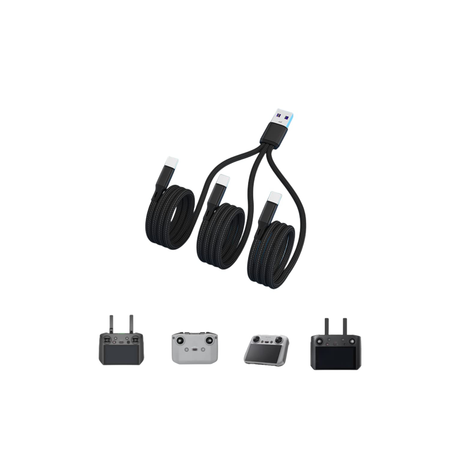 5A Fast Charging USB-C Cable for DJI Avata/Mini 3 Pro/FPV/Mavic Mini 2/Mavic Air 2S/Mavic 3 Remote Controller, 4FT/1.2M