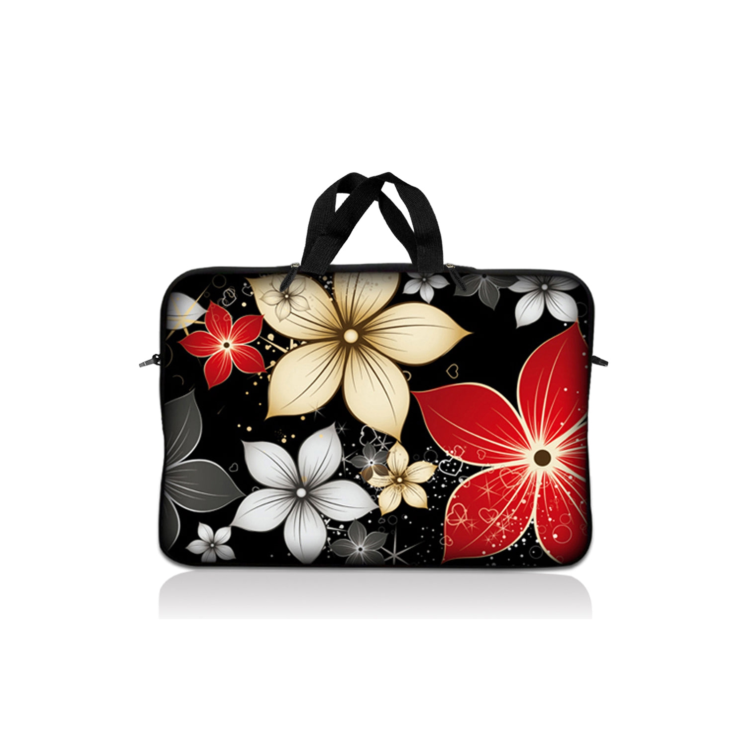 LSS 15.6 inch Laptop Sleeve Bag Carrying Case Pouch with Handle for 14" 15" 15.4" 15.6" Apple Macbook, GW, Acer, Asus, Dell, Hp, Sony, Toshiba, Black