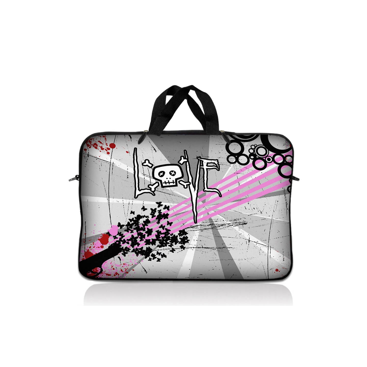 LSS 10.2 inch Laptop Sleeve Bag Carrying Case Pouch with Handle for 8" 8.9" 9" 10" 10.2" Apple Macbook, GW, Acer, Asus, Dell, Hp, Sony, Toshiba, Love