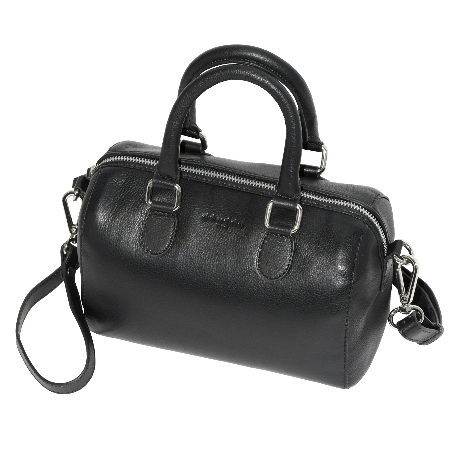Club Rochelier Ladies Small Leather Barrel Bag with Adjustable Strap