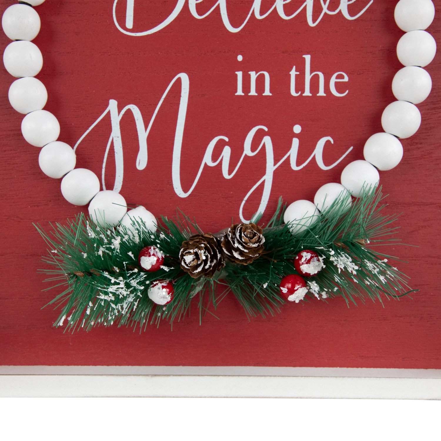 Believe in the Magic Framed Christmas Wall Sign - 9.75"