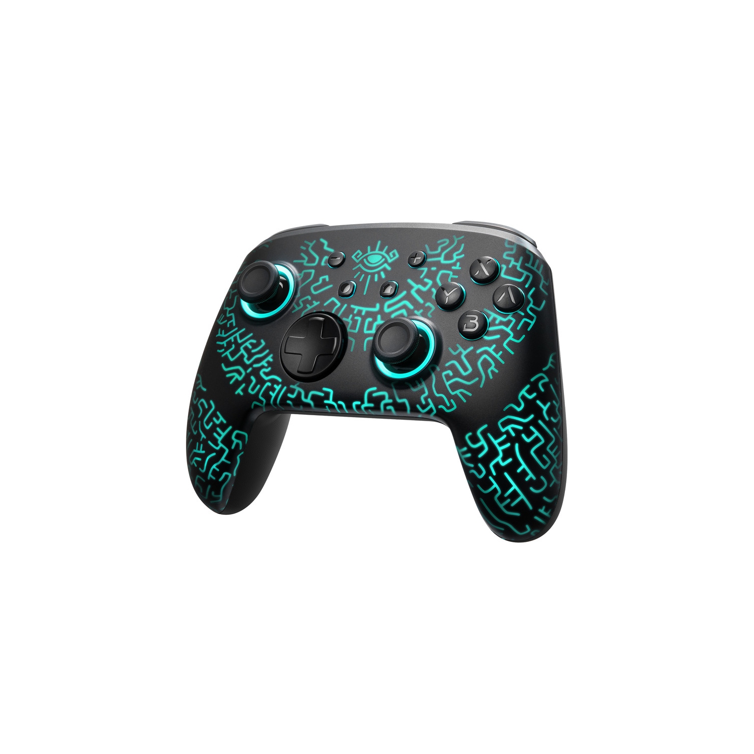 [Luminous Pattern] Switch Pro Controller Wireless Manette Compatible with Nintendo Switch/OLED/Lite, FUNLAB Firefly Gamepad with 7 LED Colors/NFC/Paddle for Zelda Miner Fans