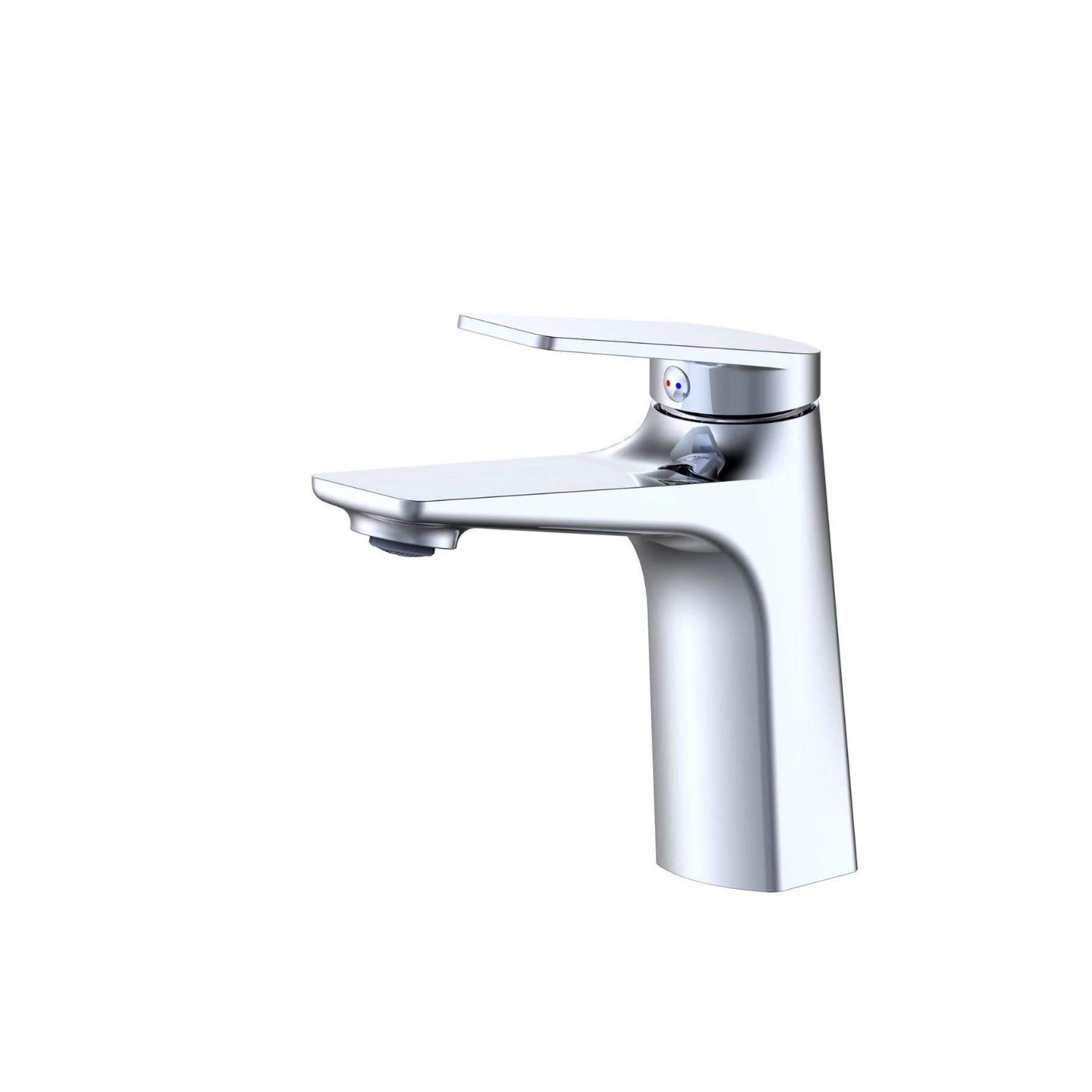 MAX Faucet Solid Chrome Bathroom Faucet 6.5 Inches