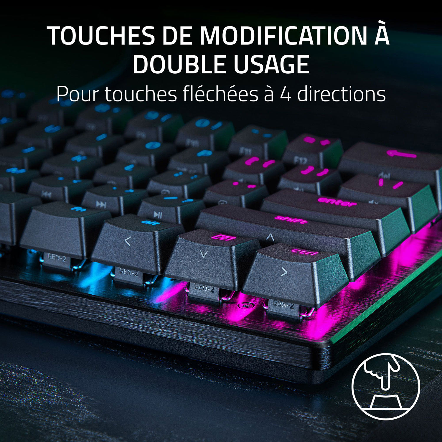 Clavier de jeu optique analogique mécanique rétroéclairé Huntsman V3 Pro Mini de Razer