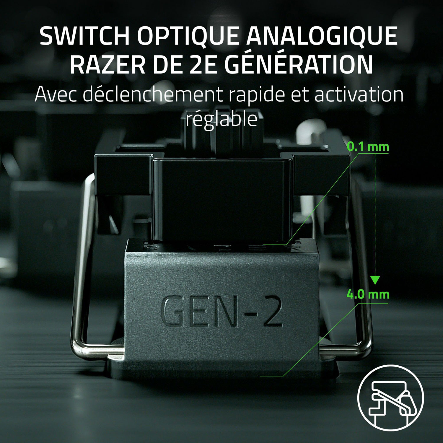 Clavier de jeu optique analogique mécanique rétroéclairé Huntsman V3 Pro Mini de Razer