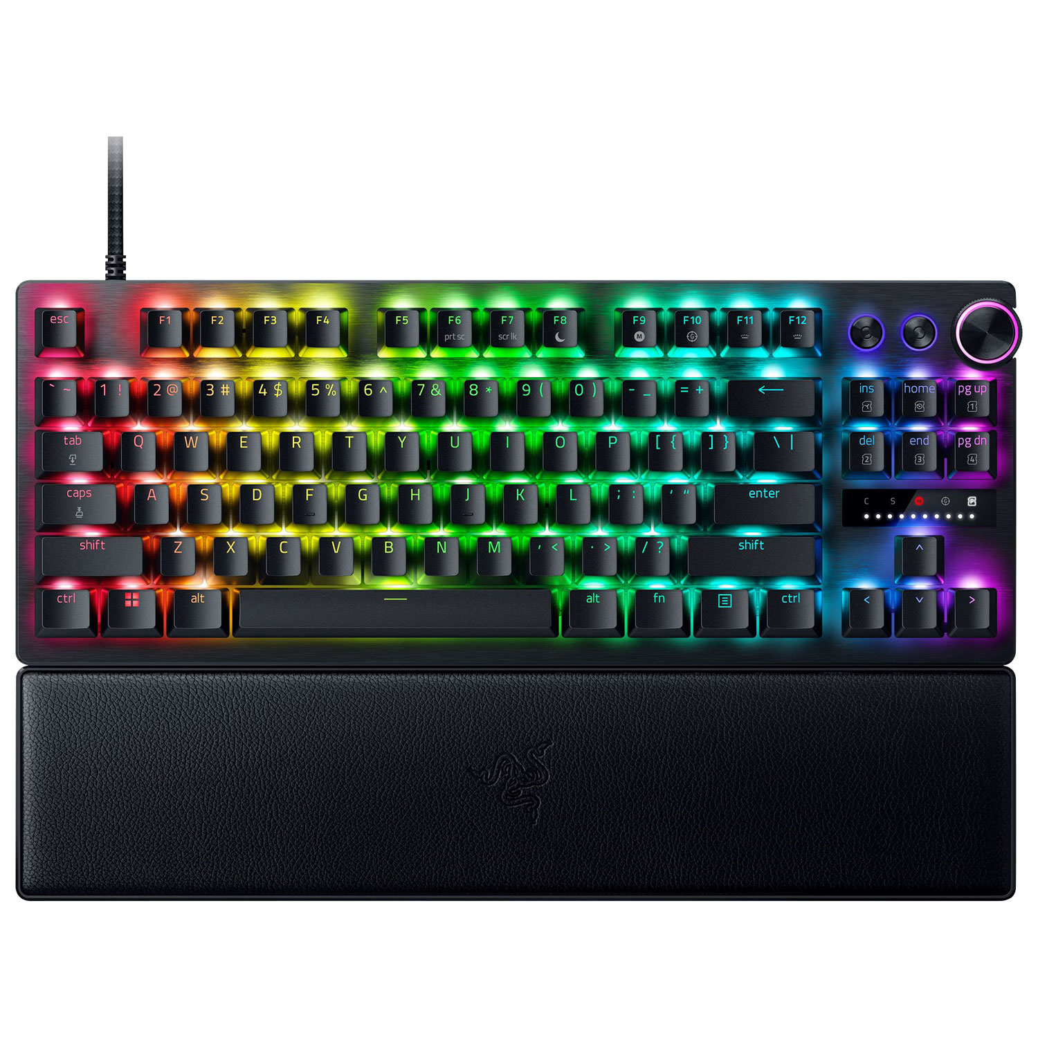 Clavier de jeu optique mécanique rétroéclairé sans pavé numérique Huntsman V3 Pro de Razer