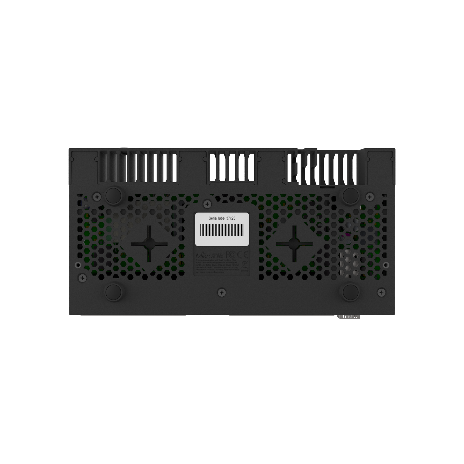 ‎RB4011IGS+RMPowerful 10xGigabit port router with a Quad-core 1.4Ghz CPU, 1GB RAM, SFP+ 10Gbps cage and desktop case with rack ears