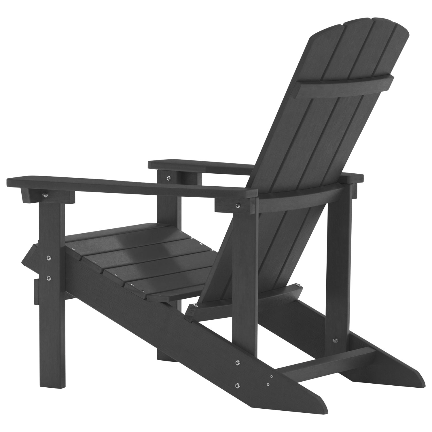 Tanfly Wood Patio Adirondack Chair - Black (TF-3333C1-BLACK)