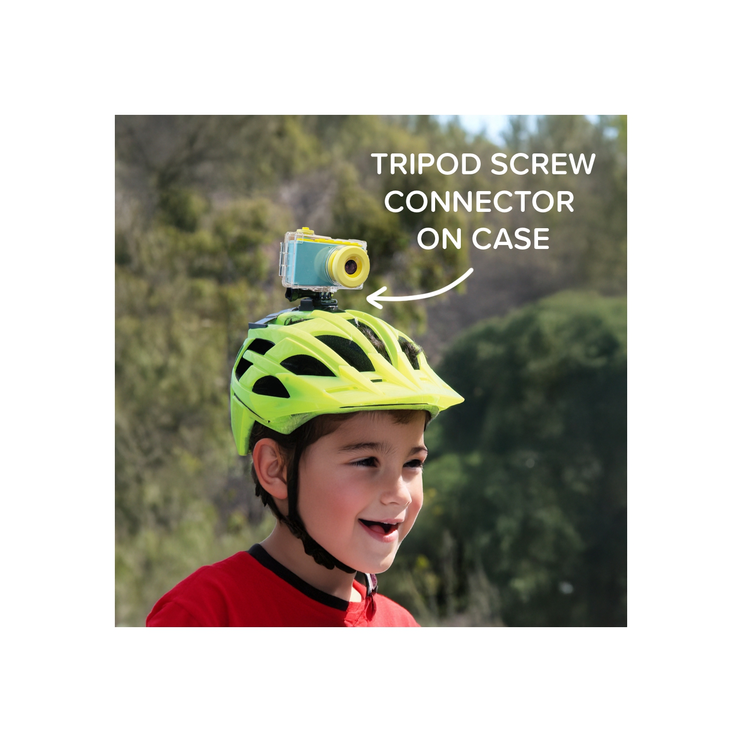 myFirst Camera 2 Kids Action Camera with IPX8 Waterproof & Shockproof Case, 1080p Video 8MP Photo, Tripod Mount, Action Camera for Swimming, Gift for