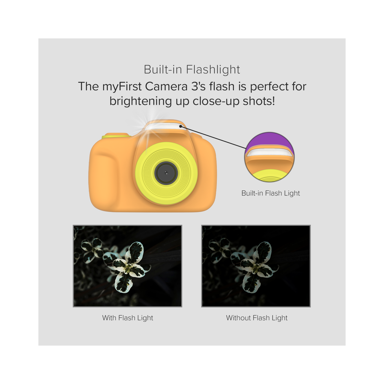 myFirst Camera 3 Kids Digital Camera, Video Camera for Toddlers, 16MP 1080HD Video, MicroSD Card, Selfie & Macro Lens, Neck Lanyard Gift for Kids 3-12