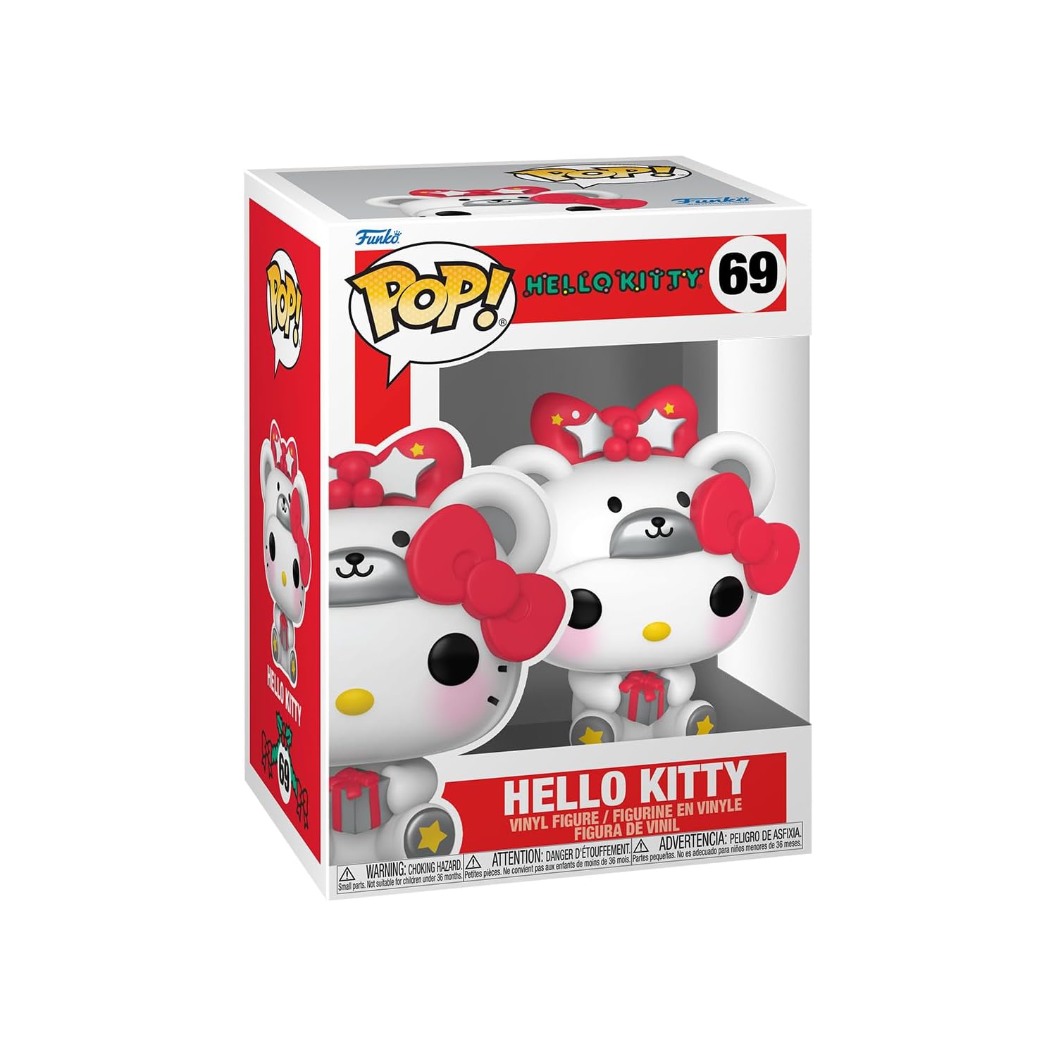 Pop animation – figurine d’action Hello Kitty 3,75 po – Hello Kitty Polar Bear n° 69