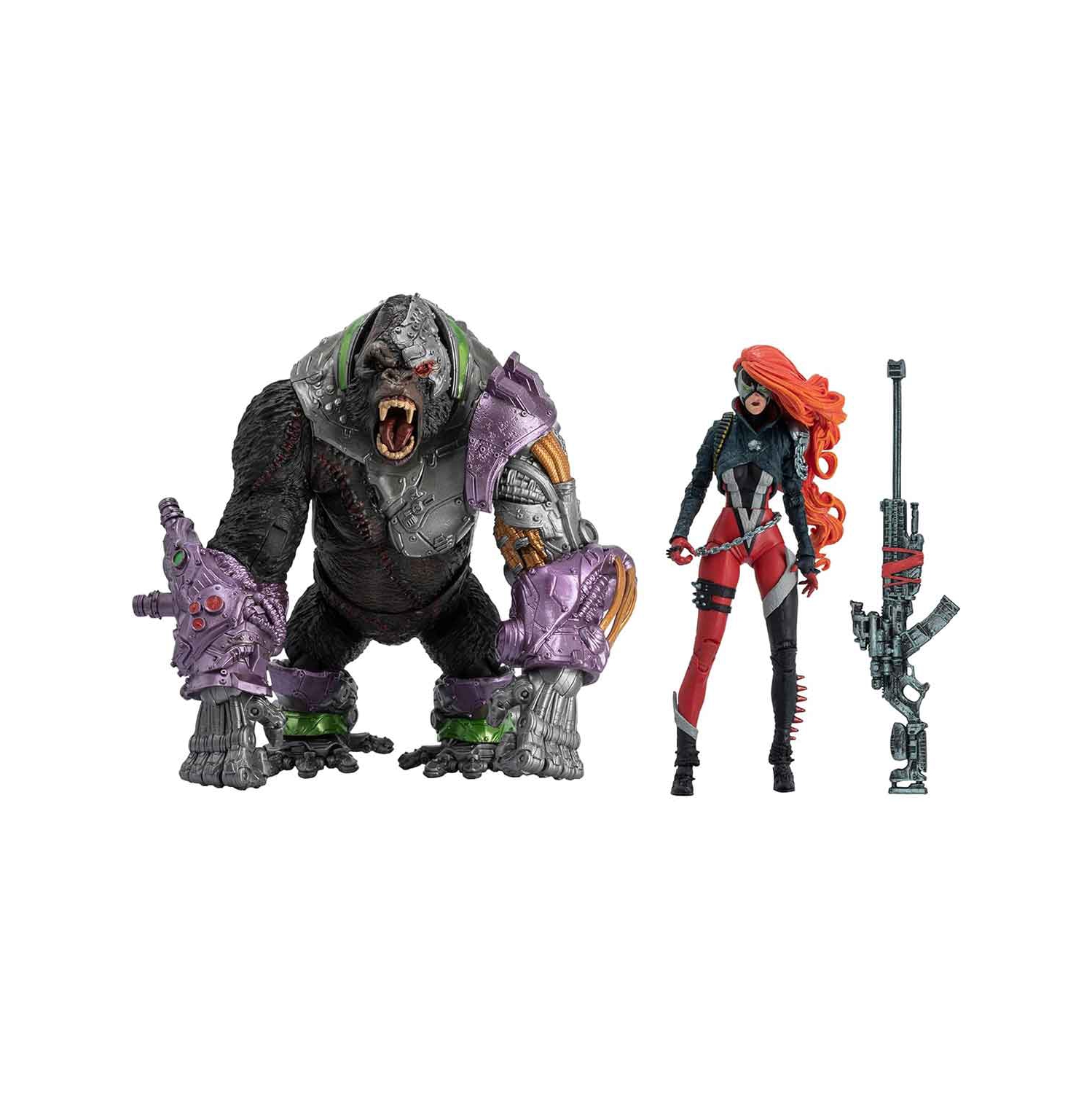 Spawn 7 Inch Action Figure Deluxe 2-Pack Exclusive - She Spawn & Cygor Gold Label