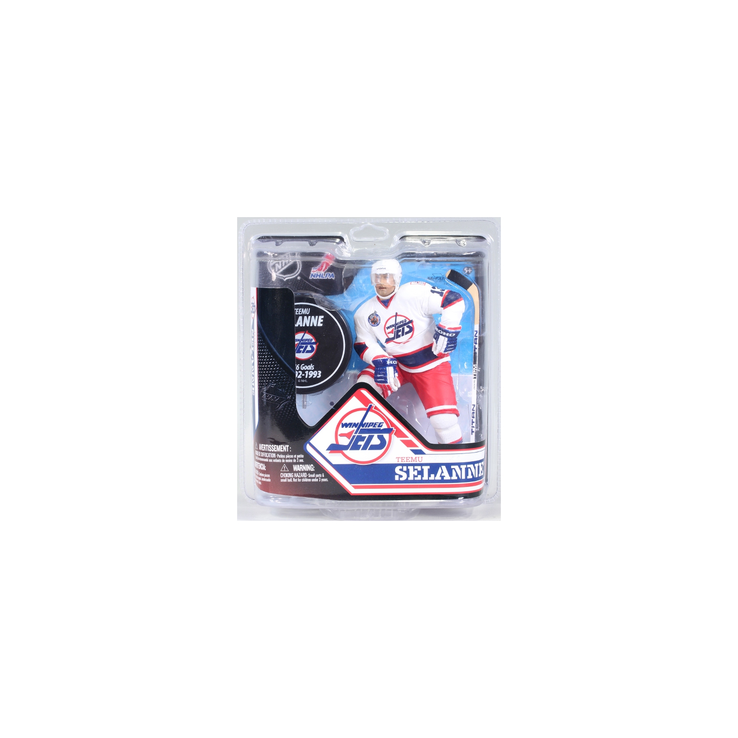 NHL Hockey 6 Inch Static Figure Series 32 - Teemu Selanne White Jersey