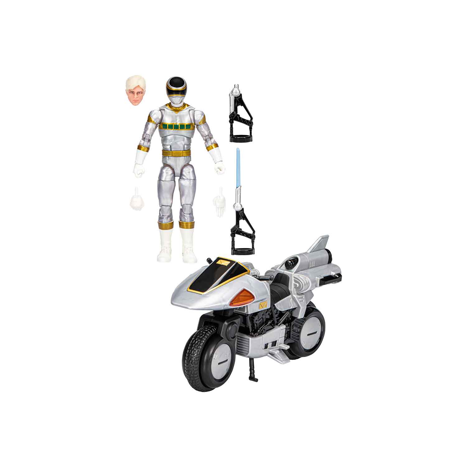 Power Rangers Lightning Collection de 6 po de luxe - in Space Silver ranger