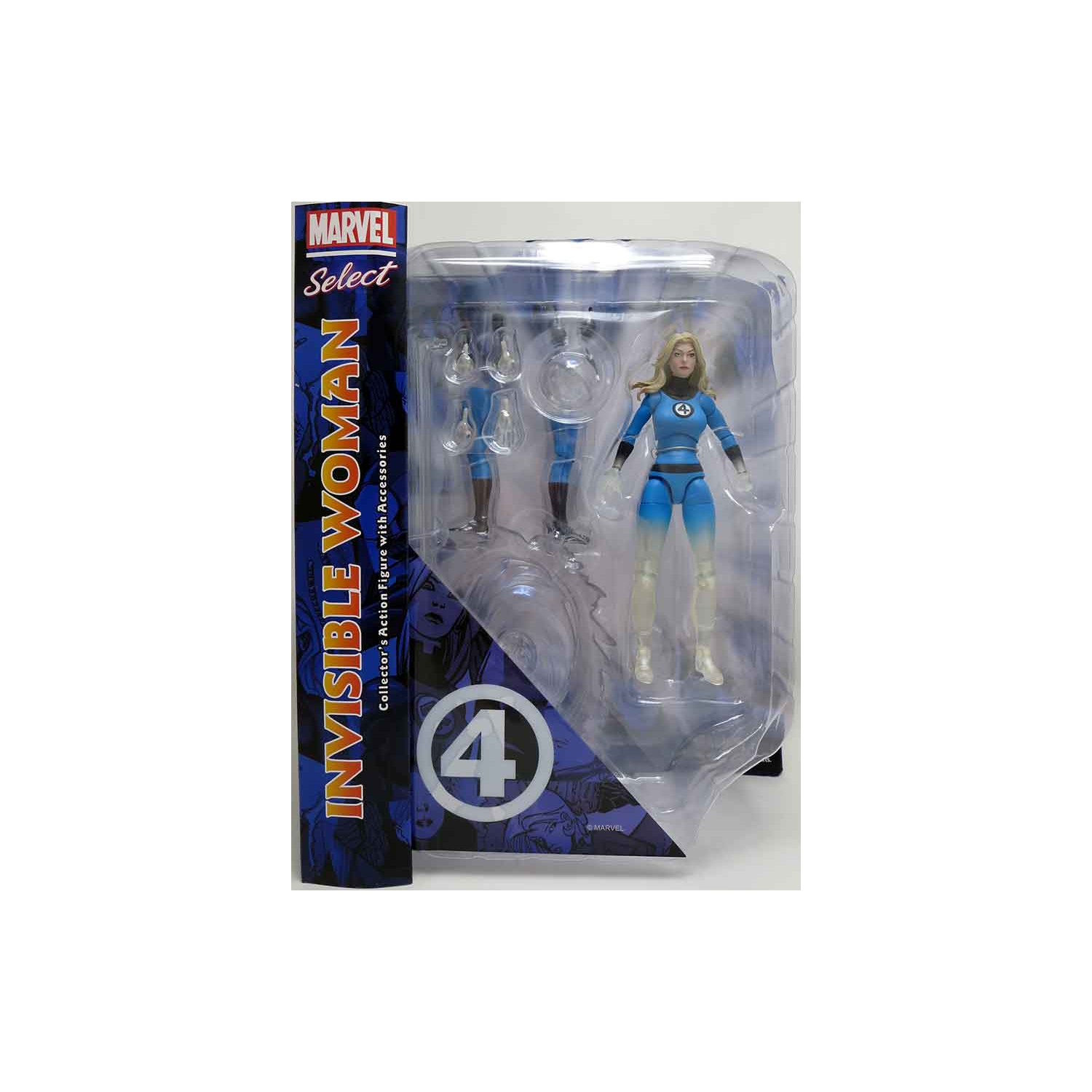 Figurine Marvel Select Fantastic four de 7 po - Sue Storm Invisible Woman