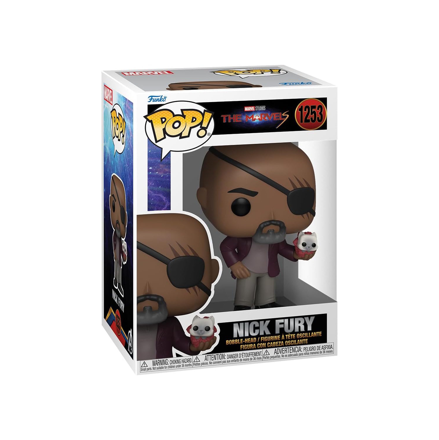 Pop Marvel The MARVELS figurine d'action de 3,75 po - Nick Fury #1253