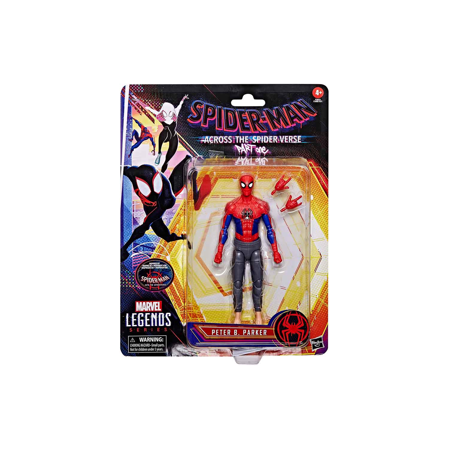 Marvel Legends Retro 6 Inch Action Figure Across The Spider-Verse Part One - Peter B Parker