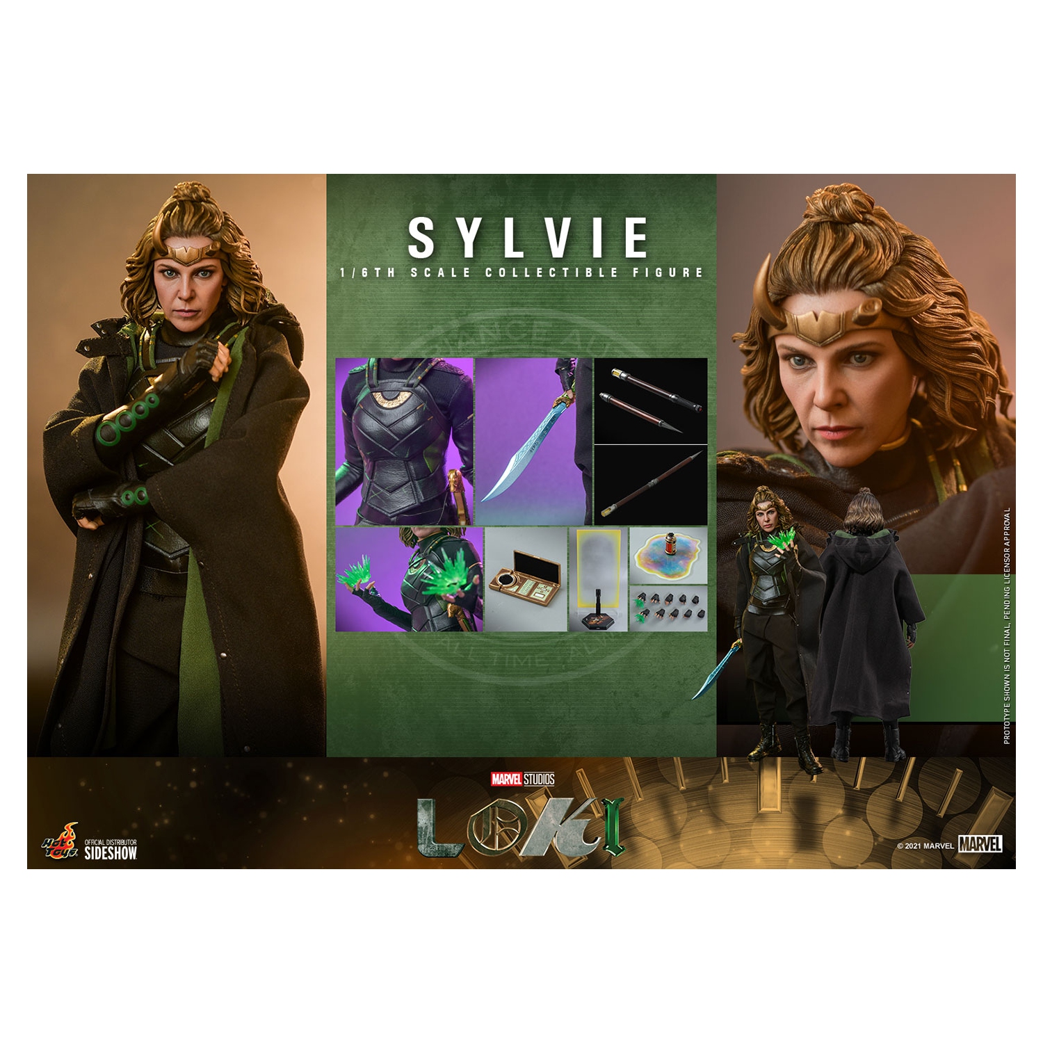 Loki 11 Inch Action Figure 1/6 Scale - Sylvie Hot Toys 909394