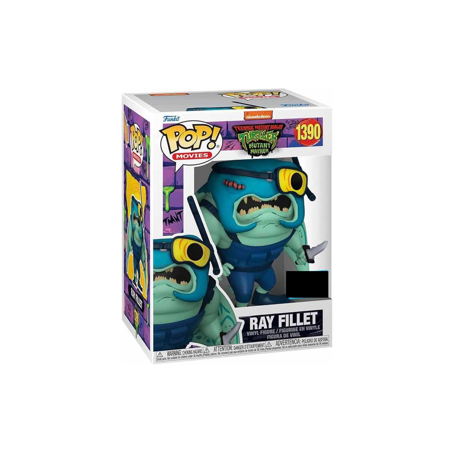 Pop Movies Teenamge Mutant Ninja Turtles 3.75 Inch Action Figure Exclusive - Ray Fillet #1390