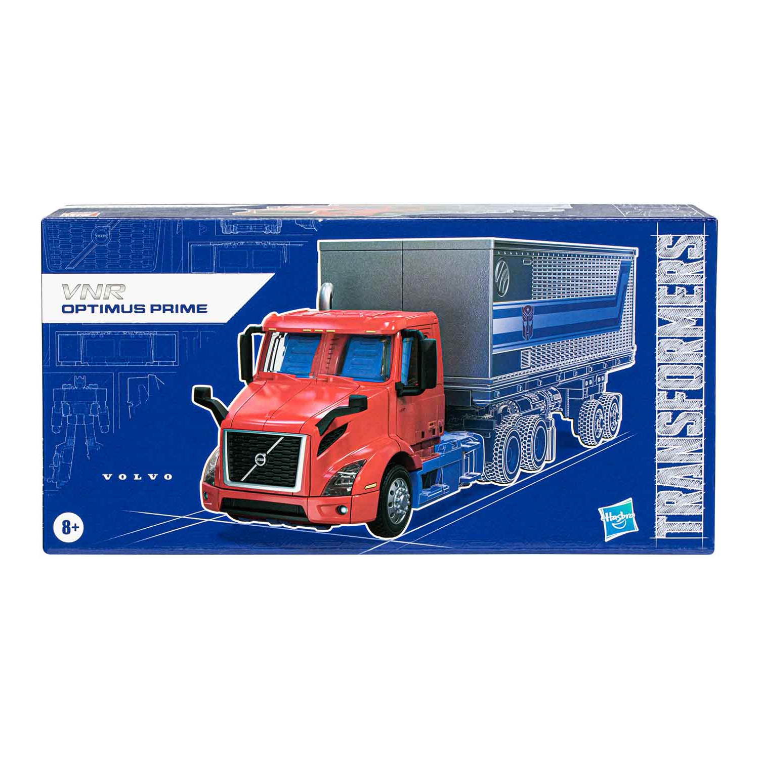 Transformers Generations choisit une figurine d'action de 8 pouces de leader de classe exclusive - Volvo VNR 300 Optimus prime